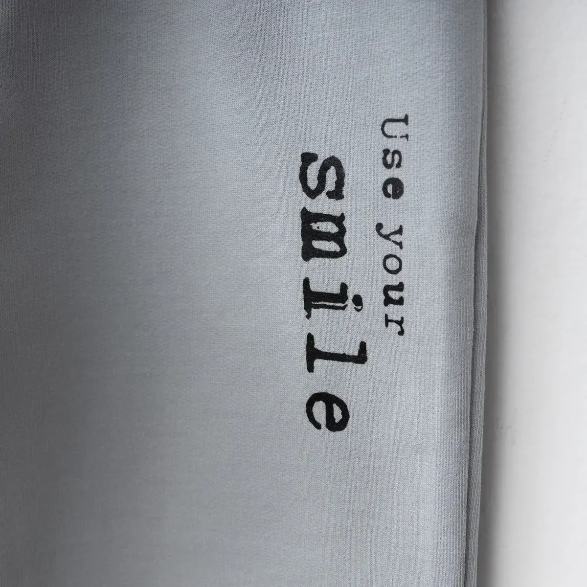 Bebolly Eşofman Altı Smile Baskılı Boyalı Gri