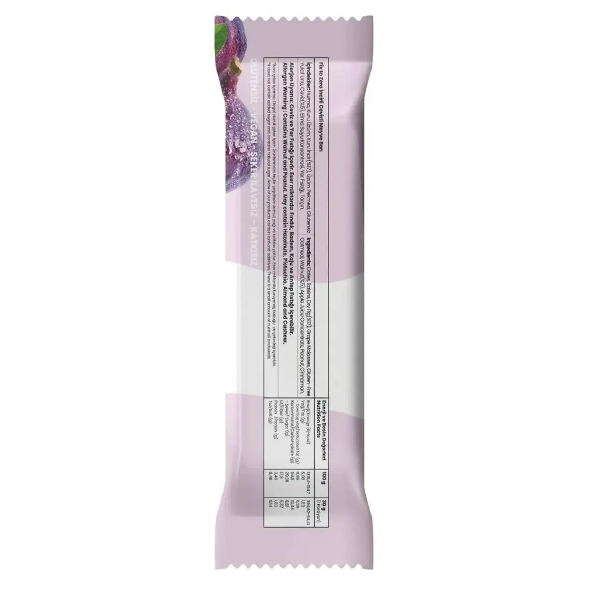 Fix To Zero İncirli Cevizli Meyve Barı 30gr 