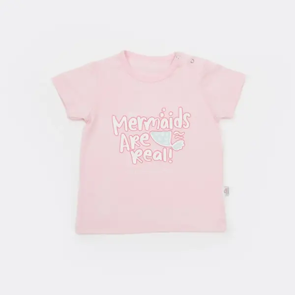 Bibaby T-Shirt Bimini The Mermaid Pembe