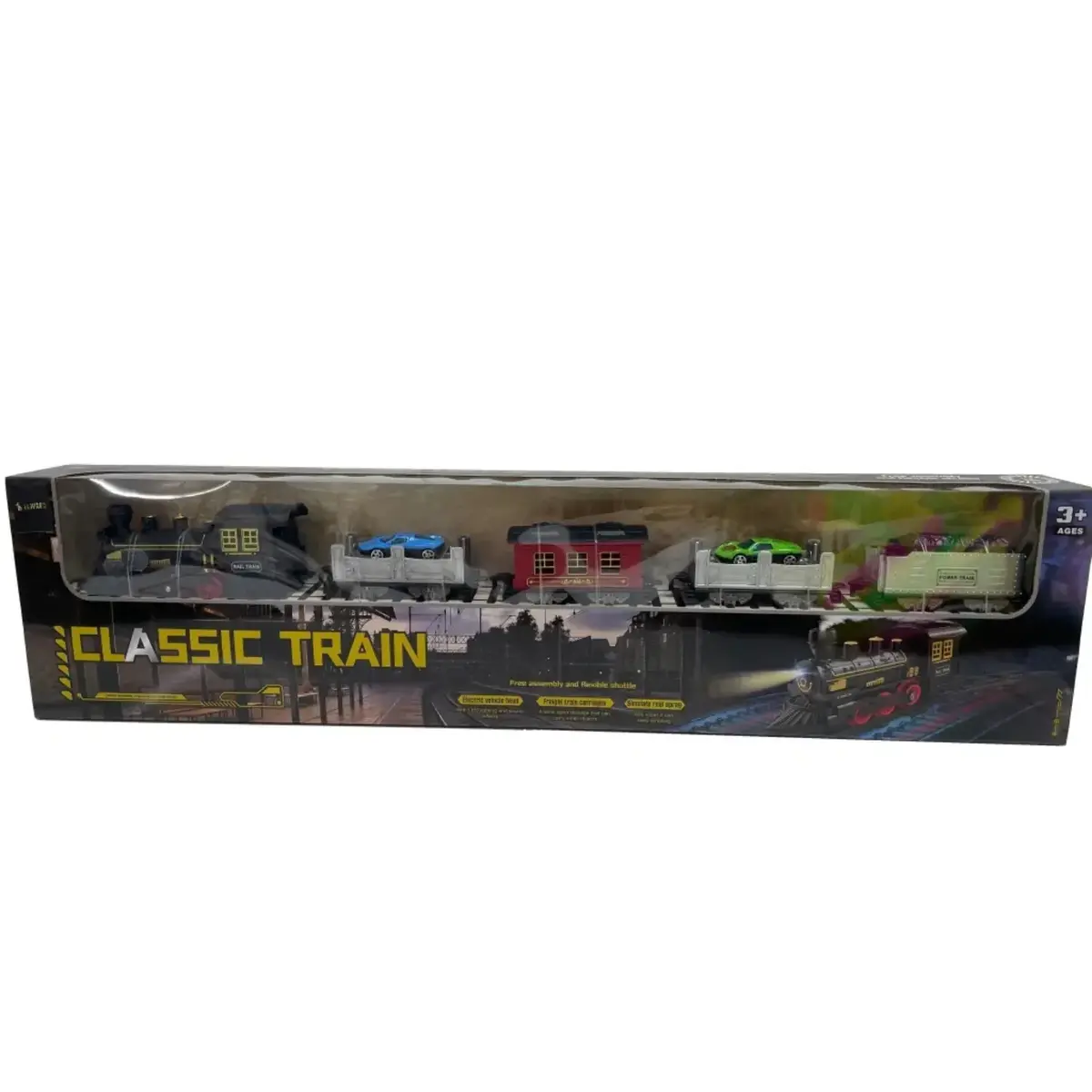 Classic Train Ekstra Araçlı Işıklı Sesli Dumanlı 140 Cm