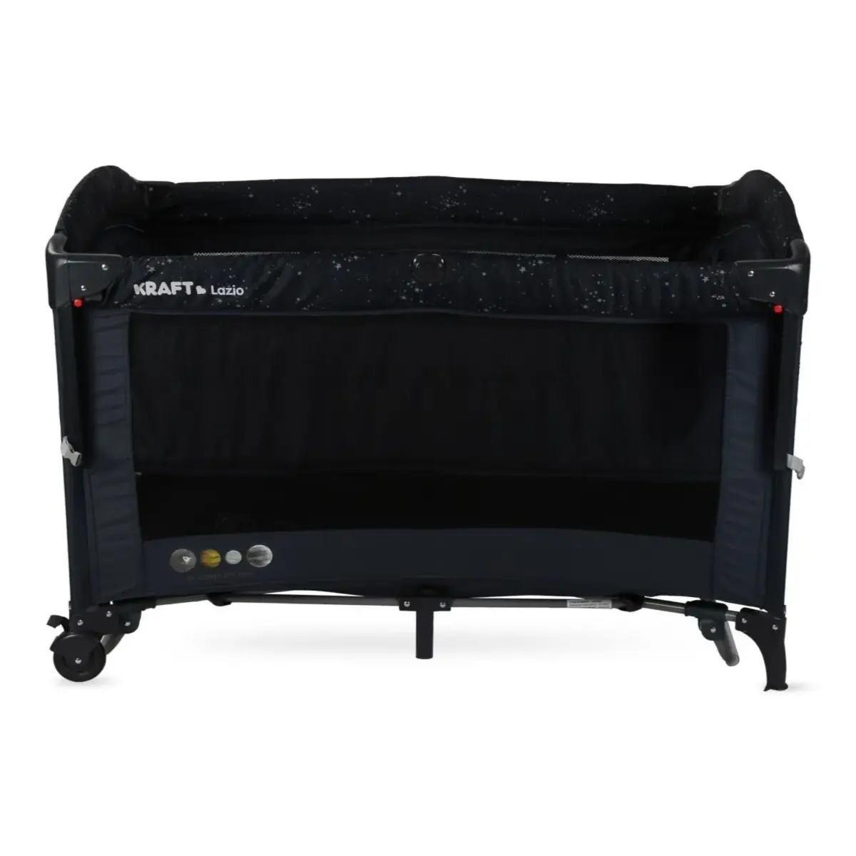 Kraft Lazio Dönenceli Anne Yanı Oyun Parkı 70x120 cm Dark Grey