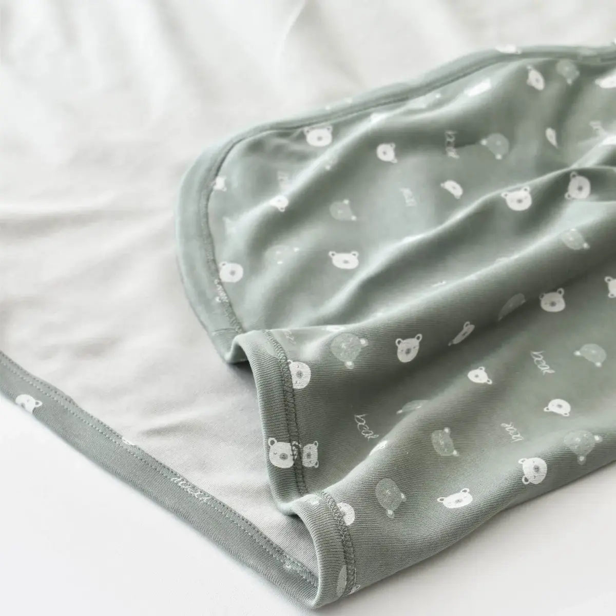 Bibaby Organik Battaniye Hug Me Bear Yeşil