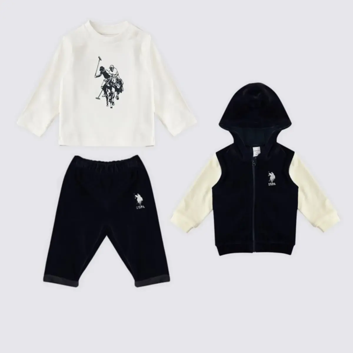 U.S. Polo 3lü Takım Koyu İndigo