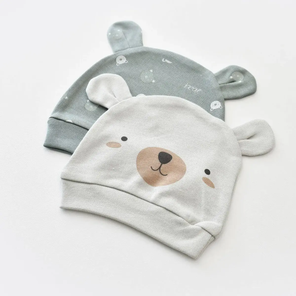 Bibaby Organik Şapka 2li Hug Me Bear Yeşil