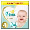 Prima Premium Care Bebek Bezi 4 Beden Maxi 84lü Ultra Fırsat Paketi