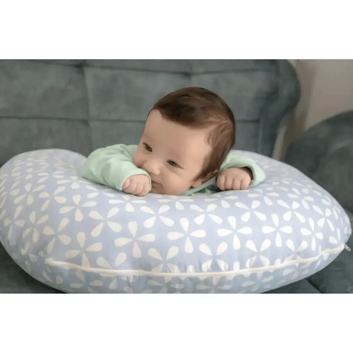 Babyjem Emzirme ve Destek Minderi Mavi Yonca