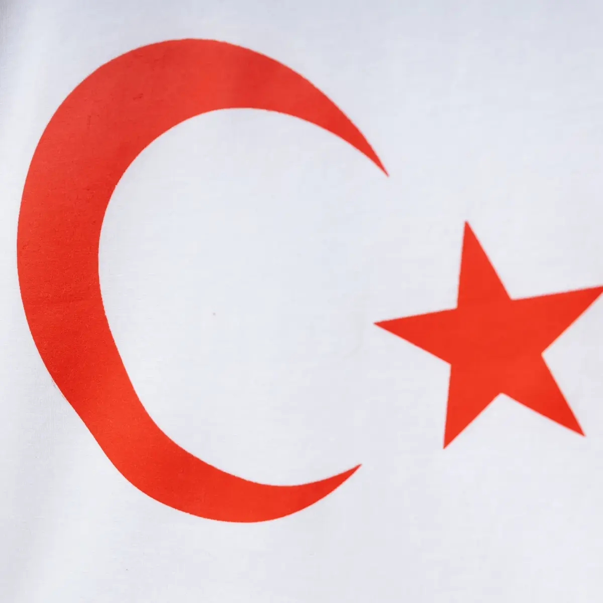 Winimo T-Shirt Ay Yıldız Baskılı Beyaz