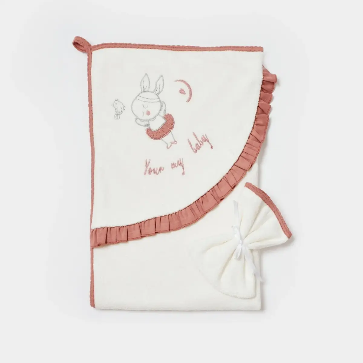 Bibaby Havlu Ballery Princess Bej - Gül Kurusu