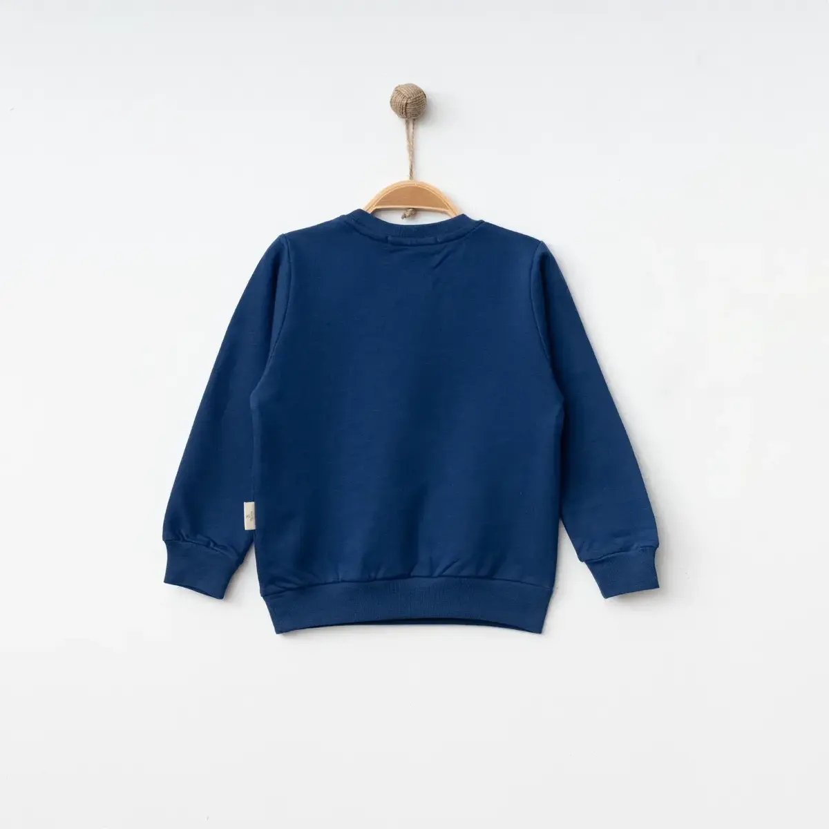 Bebolly Sweatshirt Gülenyüz Baskılı Lacivert