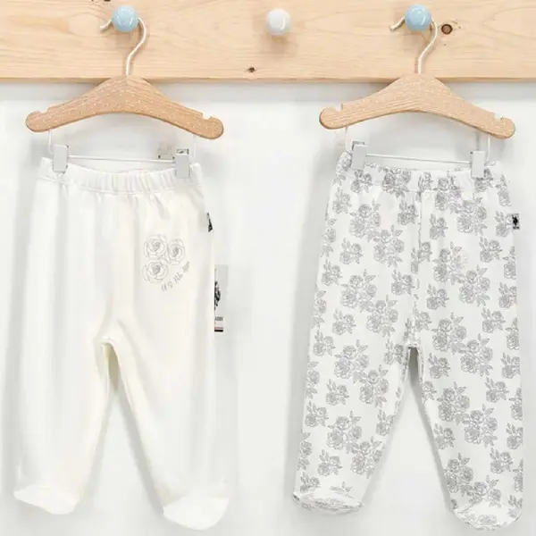 U.S Polo Pantolon Patikli 2li Krem