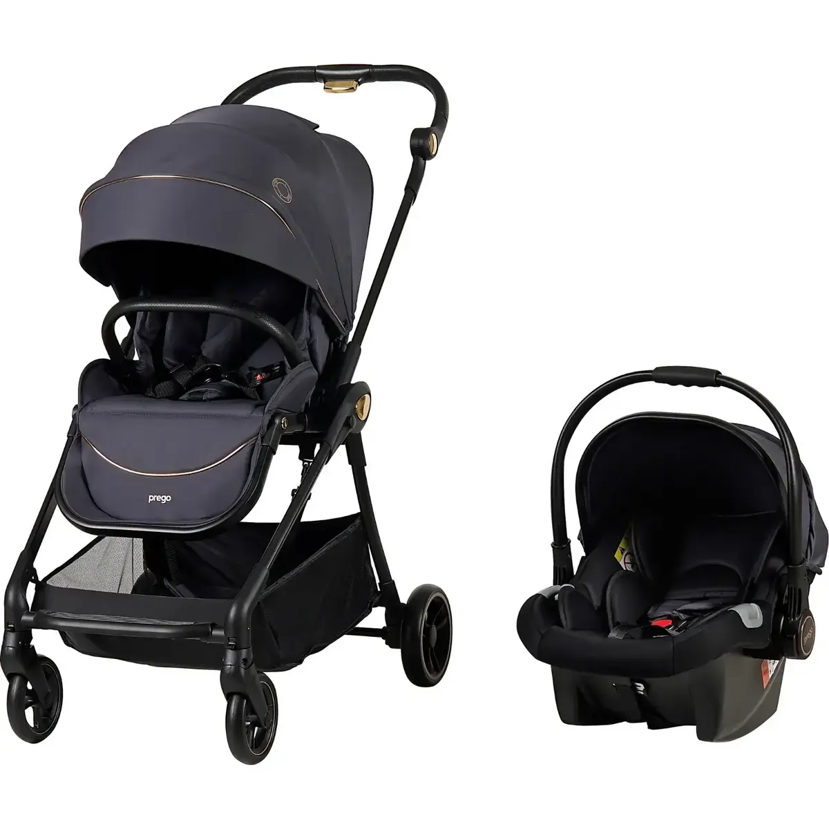 Prego 2232 Toronto Plus Travel Sistem Bebek Arabası Füme