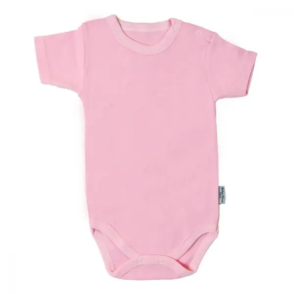 Bebe Fleur Body Kısa Kol İnterlok Bebek Pembe