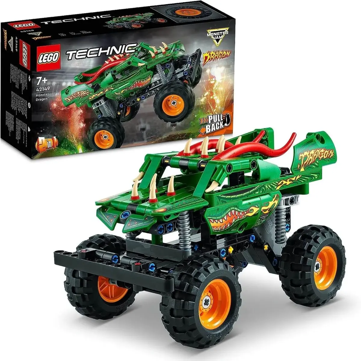 LEGO Technic Monster Jam Dragon 42149