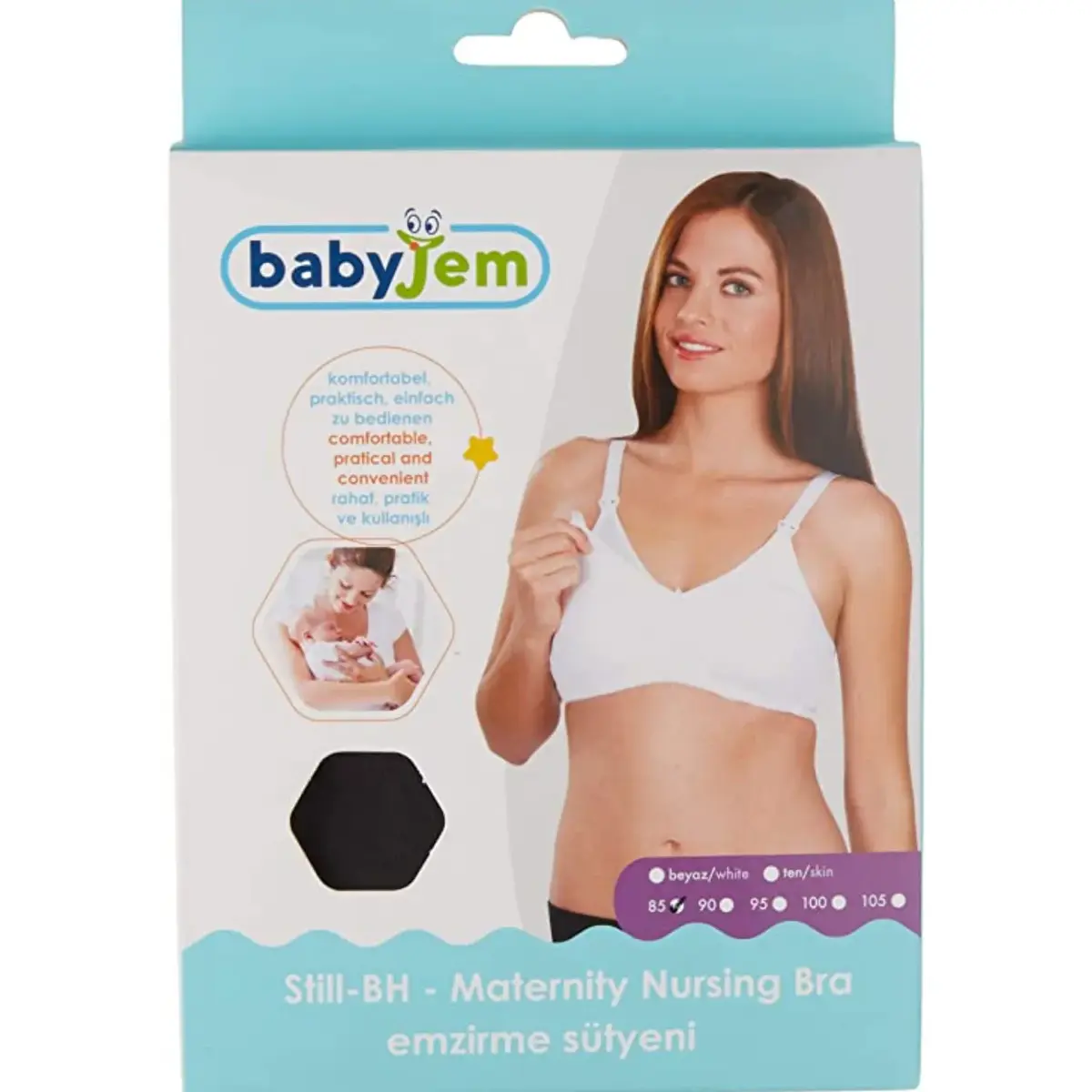 Babyjem Emzirme Sütyeni 85 Beden Siyah Babyjem Emzirme Sütyeni 85 Beden Siyah