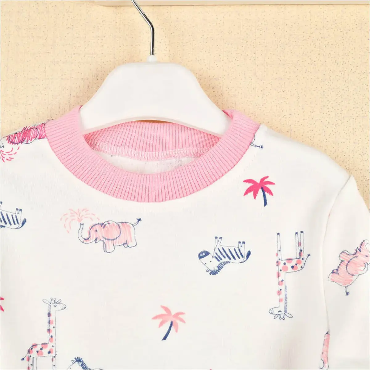 Rany Baby Kids Pijama Takımı Safari Pembe