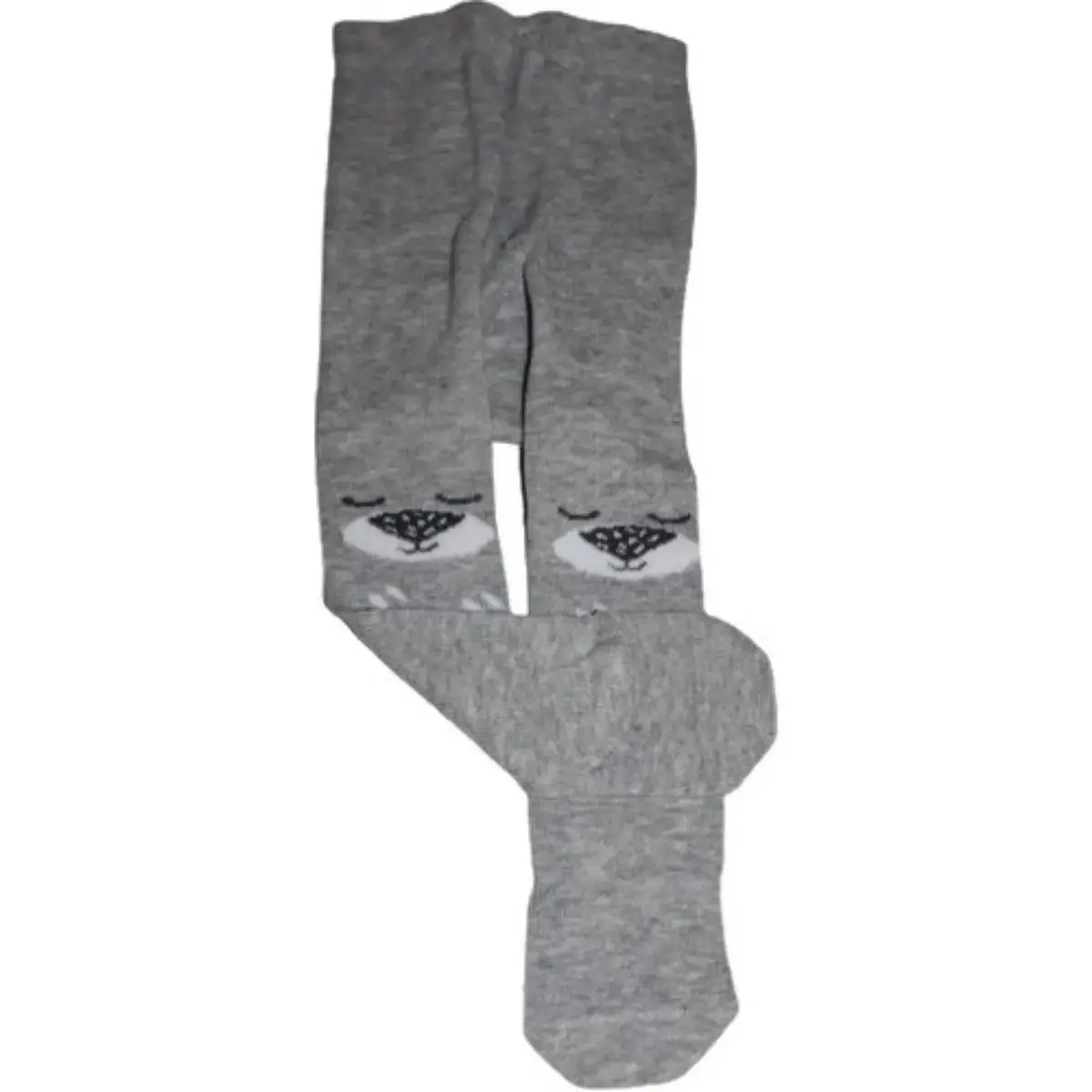 Bibaby Çorap Külotlu Desenli Gri - Ayı Bibaby Çorap Külotlu Desenli Gri - Ayı