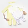 Bibaby Organik Tulum Takımı Tüllü Love You Baby Yellow Lavender