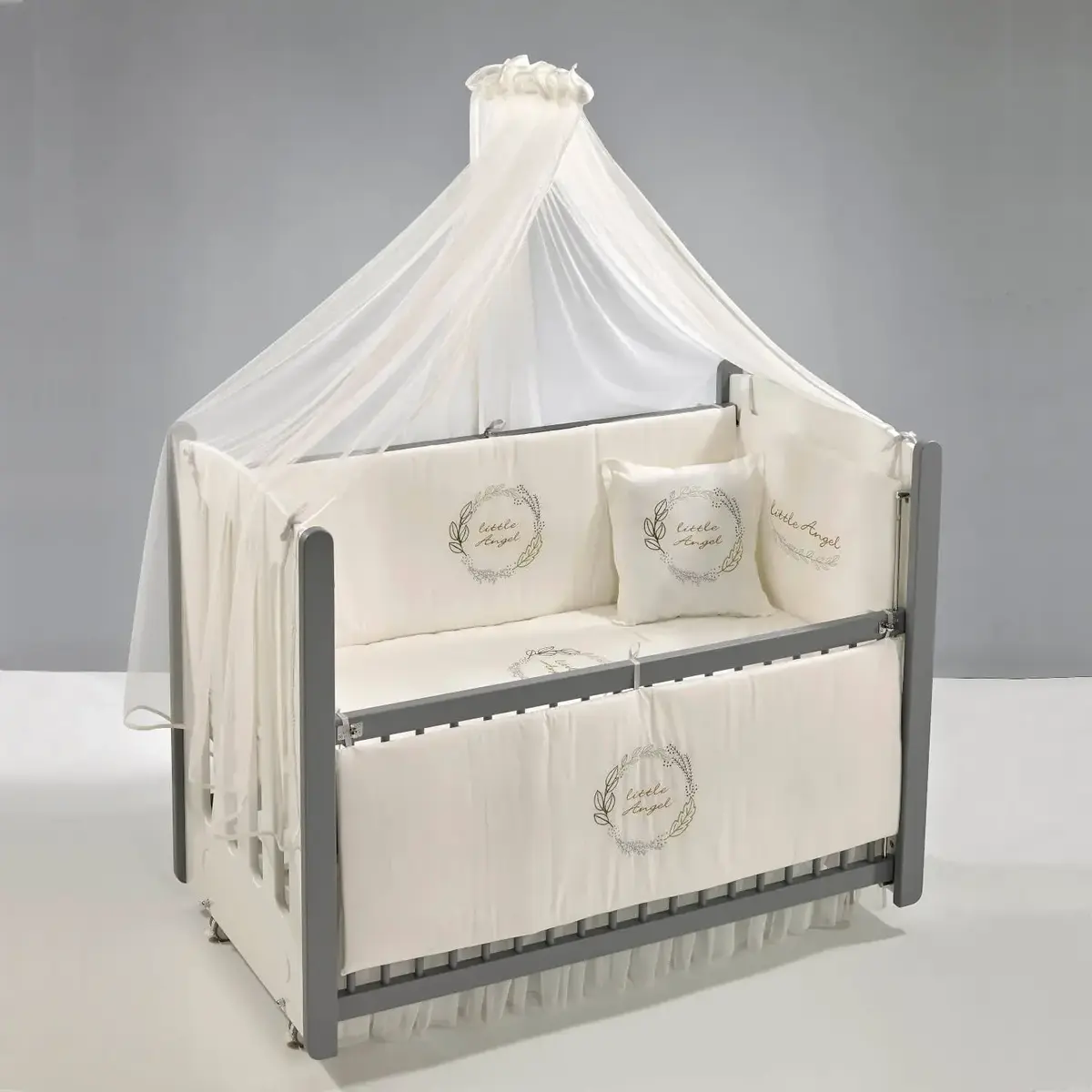 Meltem Kids Mia Beşik 60x120 Gri-Angel