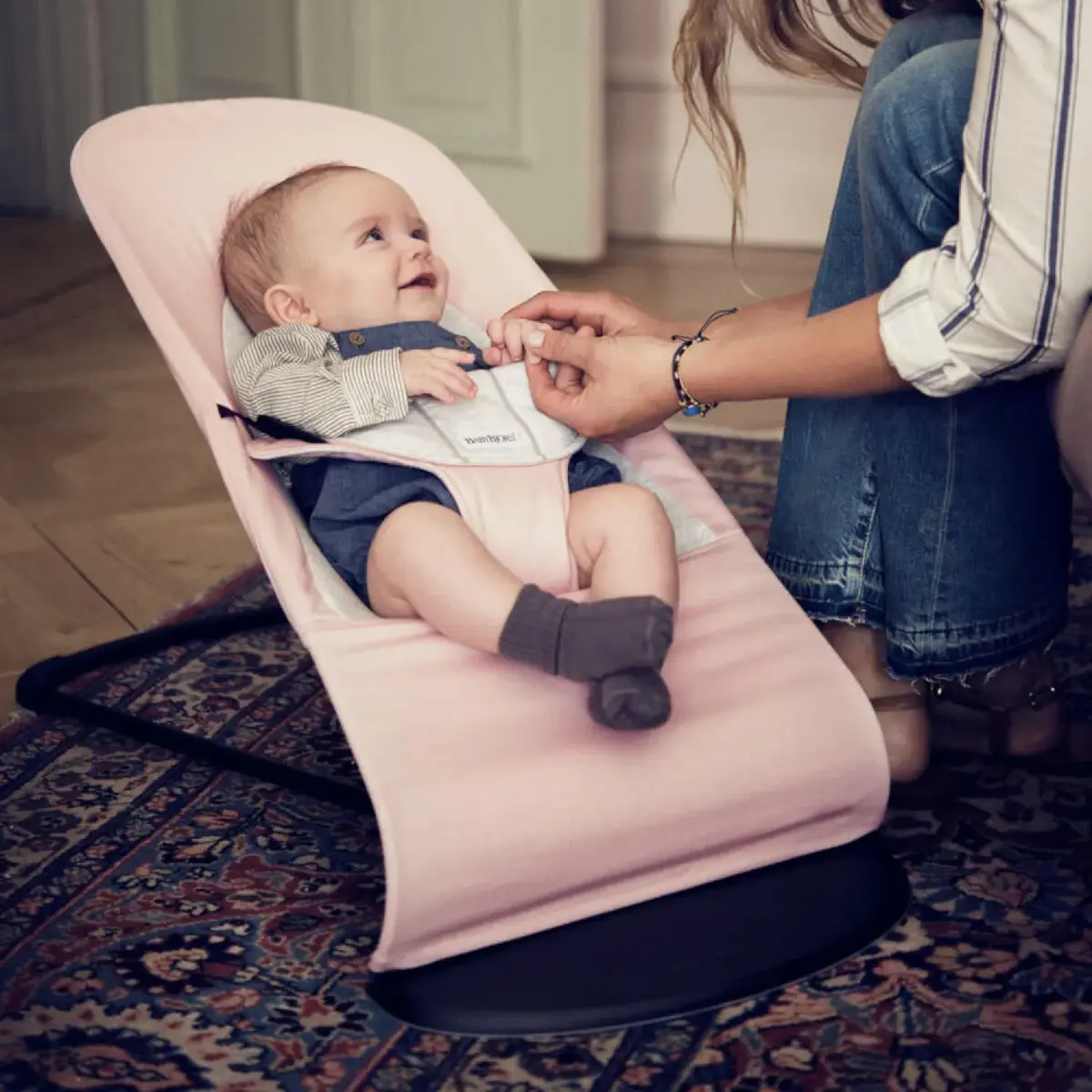 Babybjörn Balance Soft Ana Kucağı Cotton Jersey Light Pink Grey