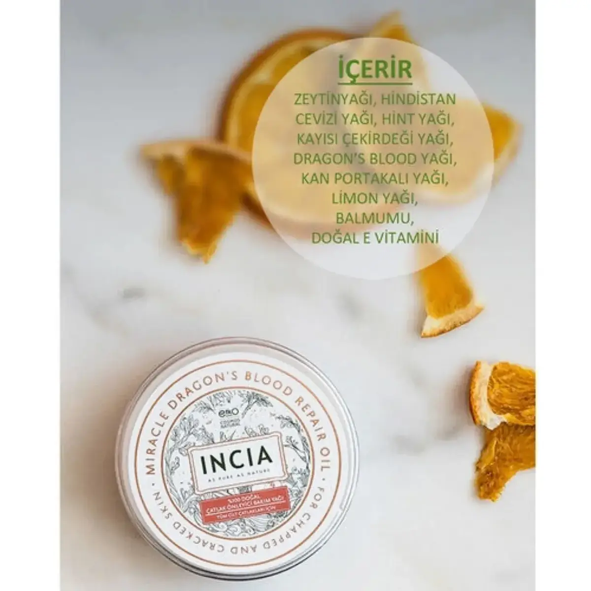 Incia %100 Doğal Çatlak Onarıcı Yağ 50 ml