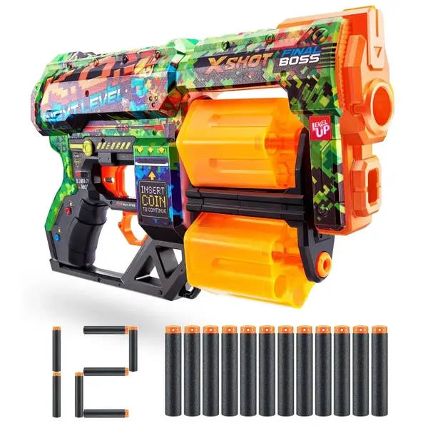 X-Shot Excel Skins Sünger Atan Tabanca 12 Dartlı