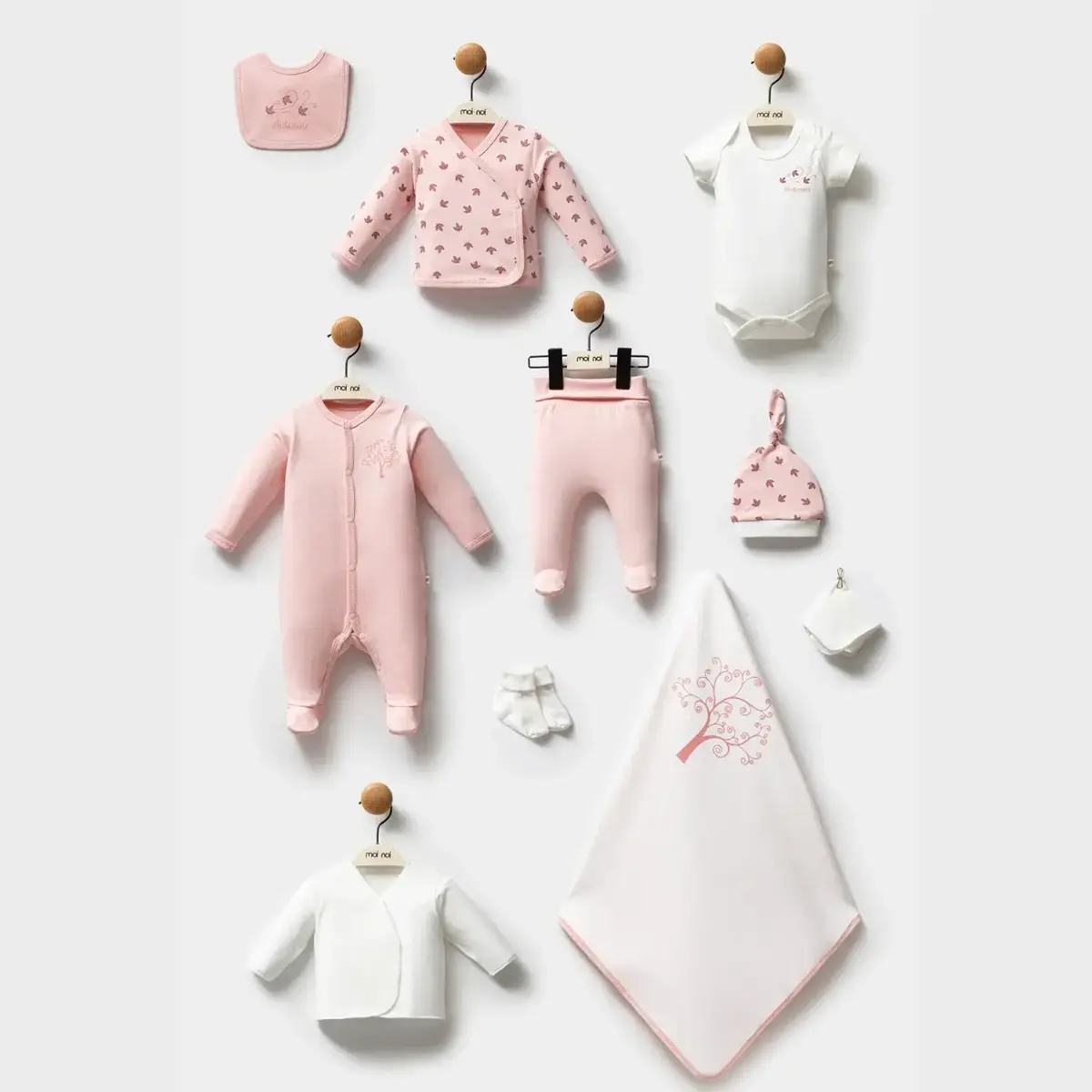 Moi Noi Hastane Çıkışı 10lu Yaprak Pembe