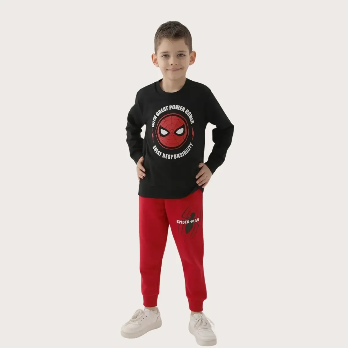 Spider-Man Eşofman Takımı Siyah