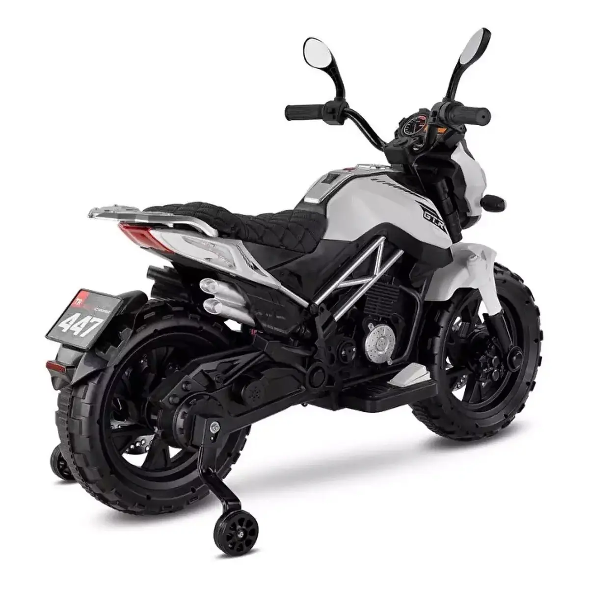 Babyhope 447 Motocross Akülü Motor 12V Beyaz