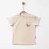 Winimo T-Shirt Otobüs Baskılı Bej