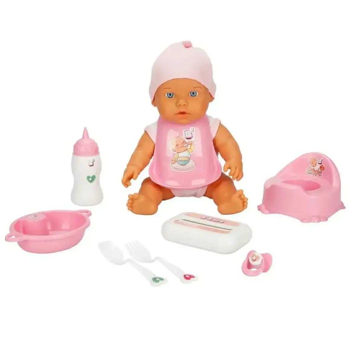 Bebelou Bebek Bakım Zamanı Bebek Set 32 Cm