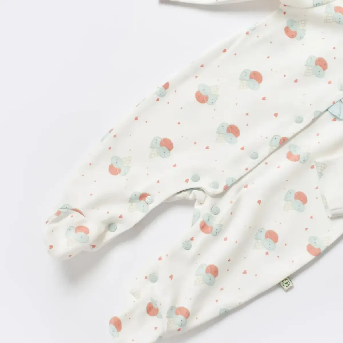 Bibaby Organik Tulum Pretty Ears Bunny Ekru