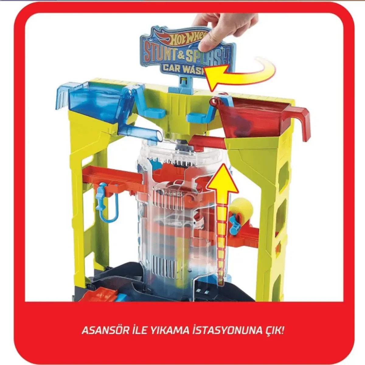 Hot Wheels Oto Yıkamada Renk Değiştirme Oyun Seti