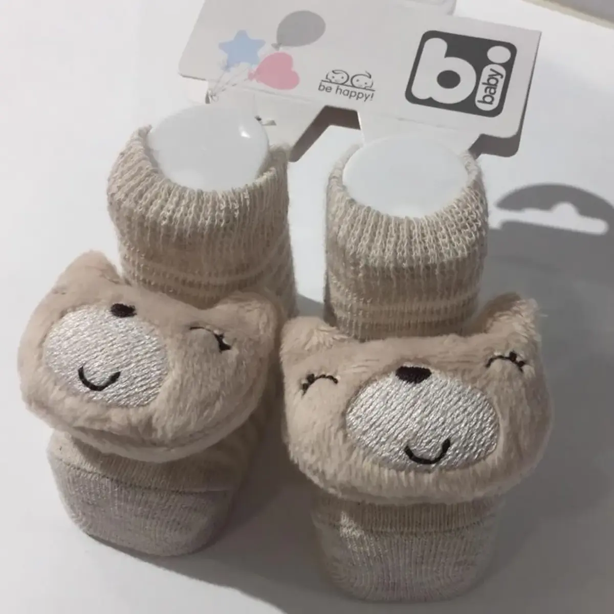 Bibaby Çorap Soket Çıngıraklı Ayıcık