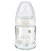 Nuk FC Plus Silikon Emzikli Cam Biberon 120 ml Beyaz