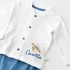 Bibaby Organik Zıbın Takımı Battaniyeli Tüllü Caretta In Live Ekru - İndigo