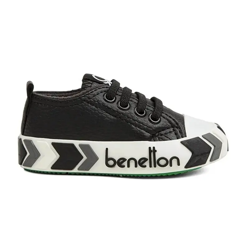 Benetton Ayakkabı Spor Suni Deri Siyah