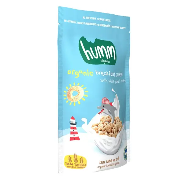 Humm Tam Tahıllı ve Ballı Organik Kahvaltılık Gevrek 80 gr