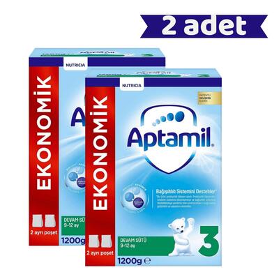 Aptamil 3 Devam Sütü 1200 Gr x2