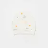 Bibaby Organik Şapka 2li Tiny Birds Ekru - Yeşil