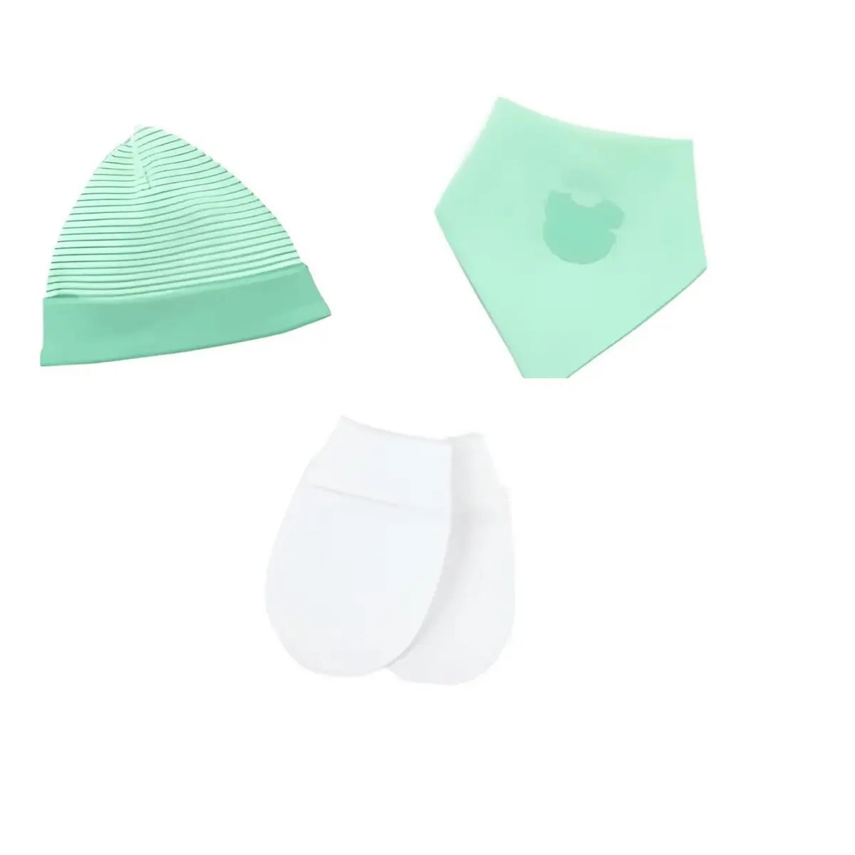 Ciccim Baby Zıbın Takımı Bodyli Ayıcık Çağla Yeşili