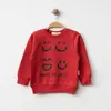 Bebolly Sweatshirt Makes Me Smile Baskılı  Kırmızı
