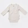 Bibaby Organik Body Kruvaze Eldivenli Soft Modal Gri