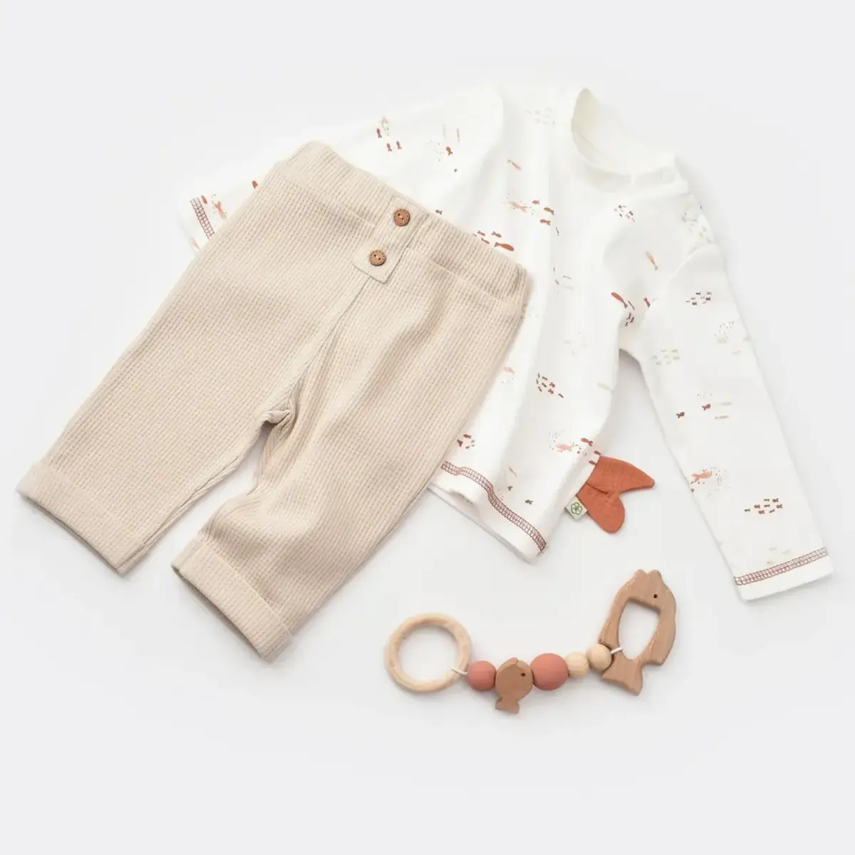 Bibaby Organik 2li Takım Magic Starfish Latte