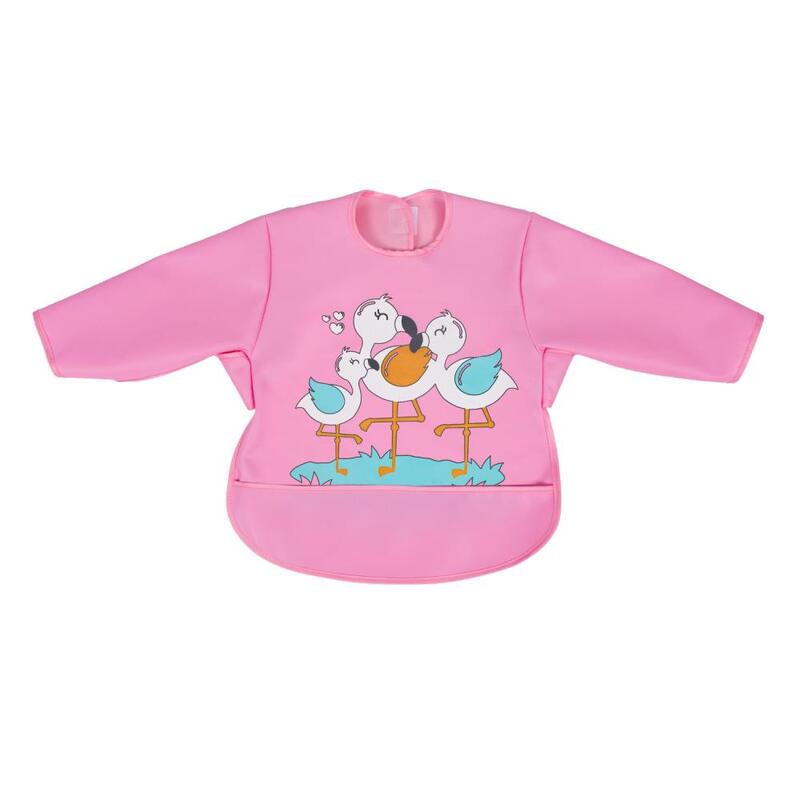 Sevi Bebe Kollu Mama Önlüğü Flamingo