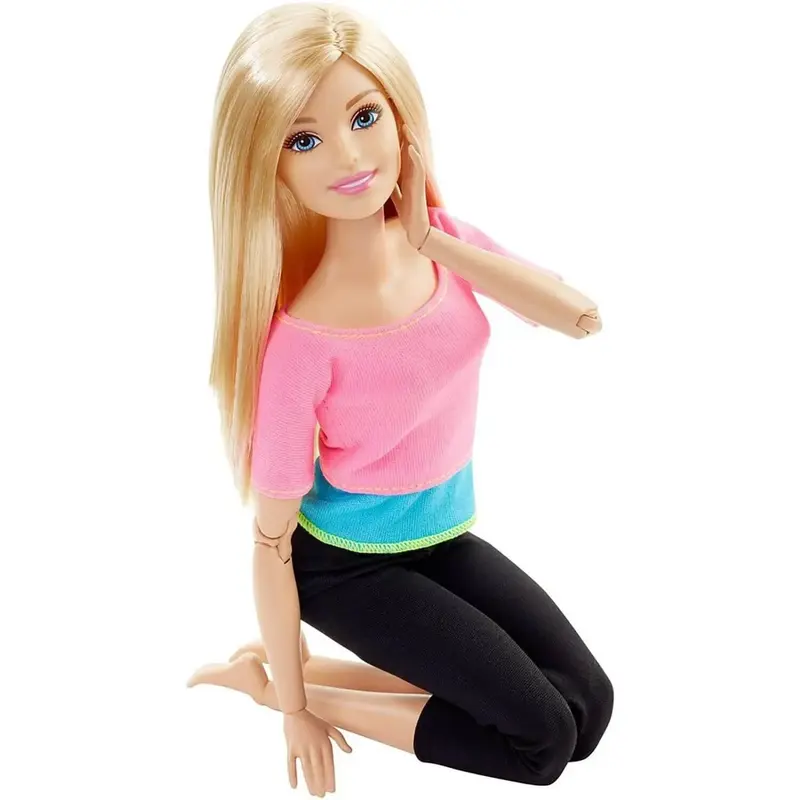 Barbie Sonsuz Hareket Bebeği Sarışın Siyah Taytlı