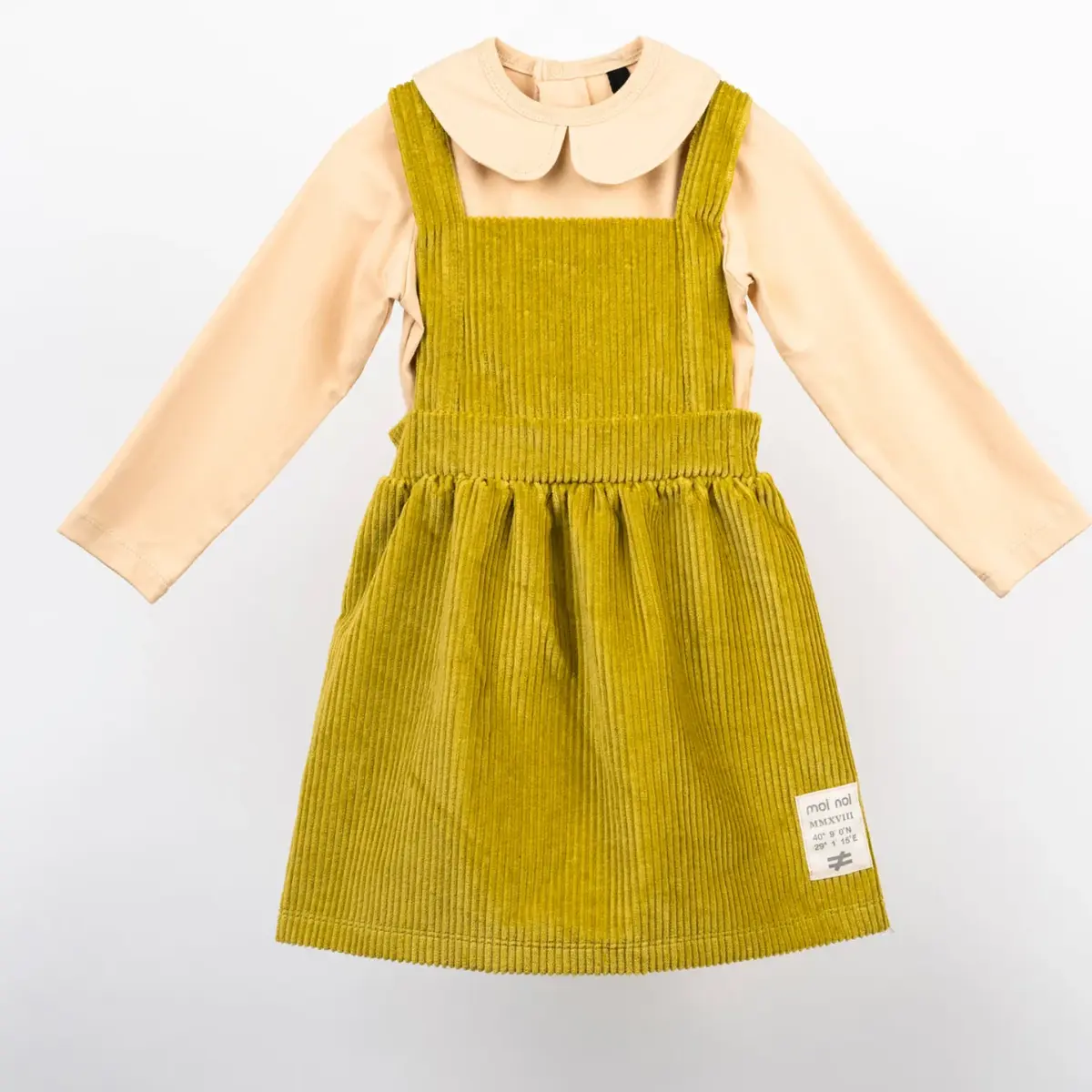 Moi Noi Elbise Kadife Koyu Limon Moi Noi Elbise Kadife Koyu Limon