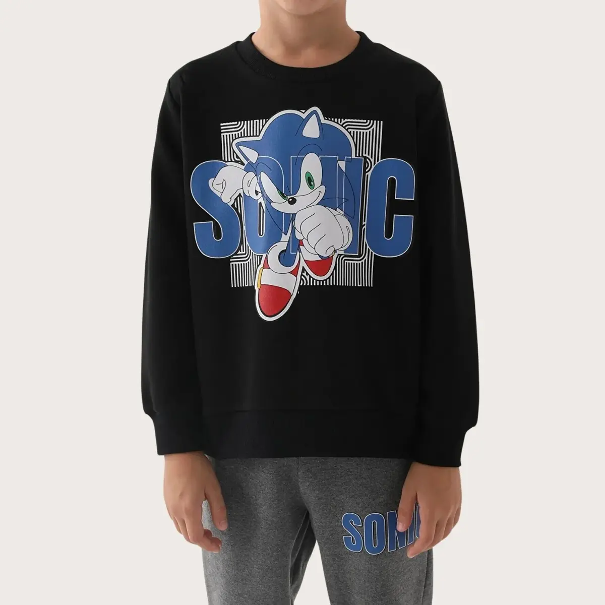 Modern Sonic Eşofman Takımı Siyah