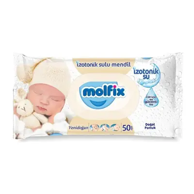 Molfix İzotonik Yenidoğan Islak Pamuklu Mendil 50li