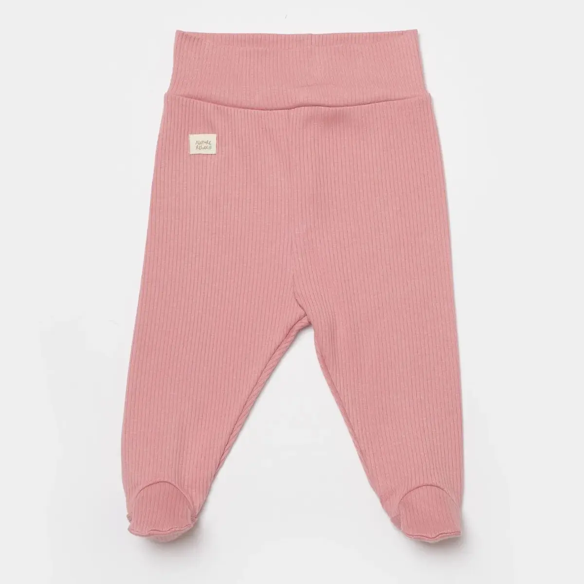 Bibaby Organik Pantolon Patikli Modal Nature Relax Mercan