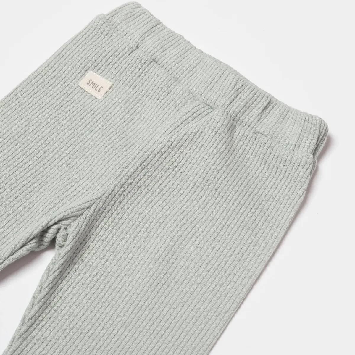 Bibaby Organik Pantolon Waffle Smile Mint